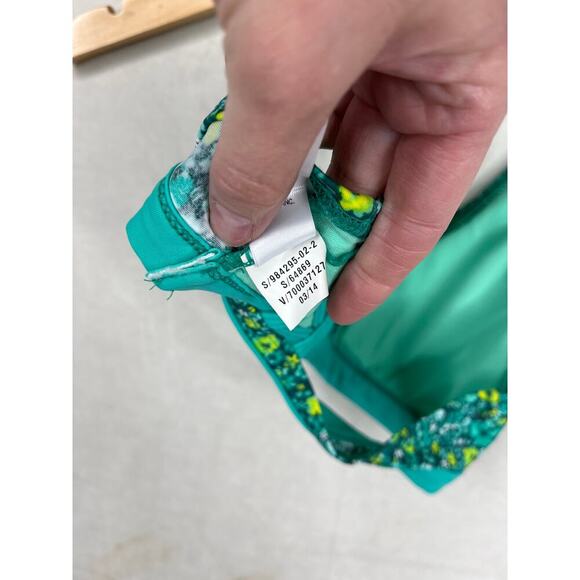 Athleta Zahara bikini top in green ditsy floral women’s size small - Picture 5 of 6